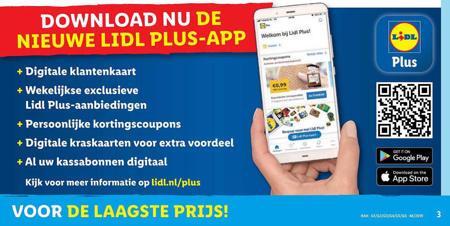De Lidl Plus voordeelkaart en klantenkaart nu beschikbaar in Lidl Plus App!